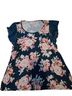 Torrid Floral Multi Color Short Sleeve Blouse Size 1 - photo 1