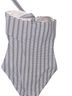 Tommy Bahama Stripes White Blue One Piece Swimsuit Size M - photo 2