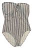 Tommy Bahama Stripes White Blue One Piece Swimsuit Size M - photo 3