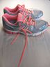 Asics Gray Blue Orange Sneakers Size 8 - photo 3