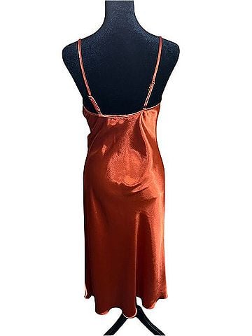 Bebe Satin Cowl Neck Slip Midi Dress Cocktail Dress (view 2)