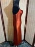 Bebe 100% Satin Orange Cocktail Dress Size S - photo 4