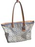 Coach Print Blue White Leather Tote One size - photo 1