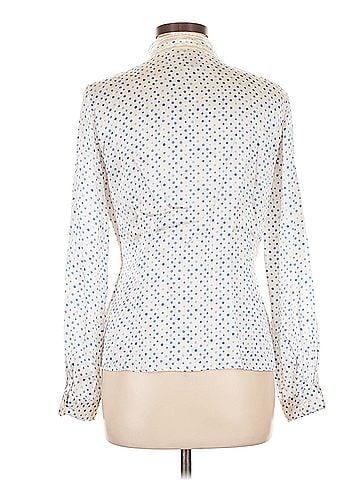 Bob Mackie Bob Mackie Long Sleeve Silk Top (view 2)