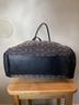 Coach Print Black Gray Leather Tote One size - photo 5