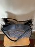 Coach Print Black Gray Leather Tote One size - photo 7