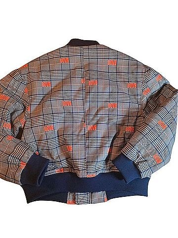 Avec Les Filles Plaid LOVE Bomber Jacket Jacket (view 2)