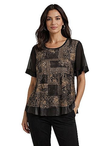 Free Style Short Sleeve Blouse (view 1)