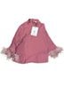 Sleeper 100% Viscose 100% Felt Pink Long Sleeve Blouse Size XL - photo 2