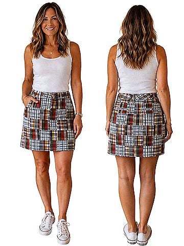 Cape Madras Casual Skirt (view 1)