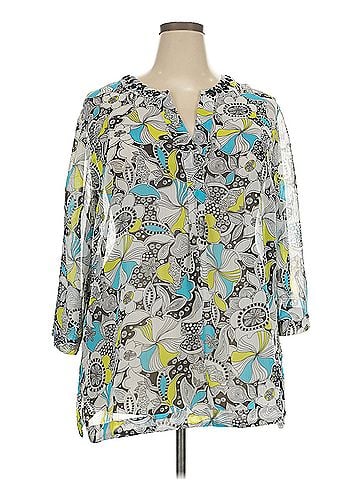 Evan Picone Evan Picone 3/4 Sleeve Blouse (view 1)