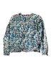 L.L.Bean 100% Cotton Floral Multi Color Wool Cardigan Size M - photo 2