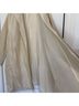 Eileen Fisher 75% Silk 25% Wool 100% Cupro Solid Ivory Coat Size 3X - photo 4