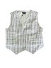 Quince 100% Linen Stripes White Black Sleeveless Top Size M - photo 2