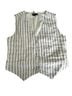 Quince 100% Linen Stripes White Black Sleeveless Top Size M - photo 1