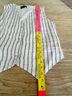 Quince 100% Linen Stripes White Black Sleeveless Top Size M - photo 5
