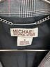 MICHAEL Michael Kors Checkered-gingham Black White Gray Blazer Size 8 - photo 3