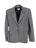 MICHAEL Michael Kors Checkered-gingham Black White Gray Blazer Size 8 - photo 1