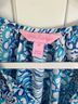 Lilly Pulitzer 100% Rayon Floral Blue White Long Sleeve Blouse Size M - photo 3