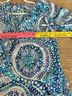 Lilly Pulitzer 100% Rayon Floral Blue White Long Sleeve Blouse Size M - photo 4