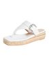 Stuart Weitzman White Sandals Size 10 - photo 1