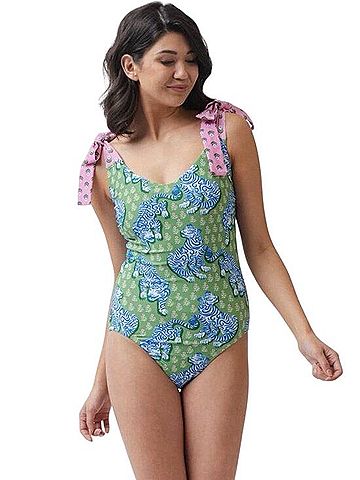 Lime Ricki Tiger Queen One Piece Swimsuit (view 1)