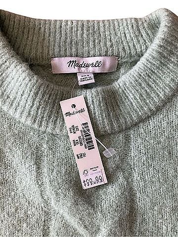 Madewell Cloudsoft Drop Shoulder Cable Knit Crewneck Sweater Pullover Sweater (view 2)