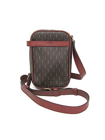 Yves Saint Laurent Yves Saint Laurent Cassandre Crossbody Bag 685534 Men's PVC,Leather Shoulder Bag Brown,Dark Brown (view 1)