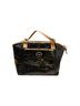 Coach 100% Patent Leather Print Black Tan Tote One size - photo 1