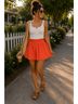 Old Navy 100% Linen Orange Skort Size M - photo 6