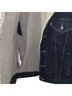 Levi's 100% Cotton 55% Polyester 45% Acrylic 100% Polyamide Solid Blue Ivory Denim Jacket Size S - photo 3