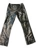 Nicole Miller Paisley Black Gold Dress Pants Size 4 - photo 1