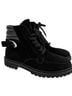 AQUATALIA 100% Suede Black Ankle Boots Size 8 1/2 - photo 1