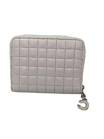 Céline CELINE 10B664BFL COMPACT ZIPPED WALLET C CHARM Quilted Light Gray (view 1)