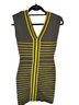 Wow Couture Gray Yellow Cocktail Dress Size S - photo 2