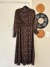 Sandro 100% Viscose Floral Black Red Green Casual Dress Size 6 - photo 3