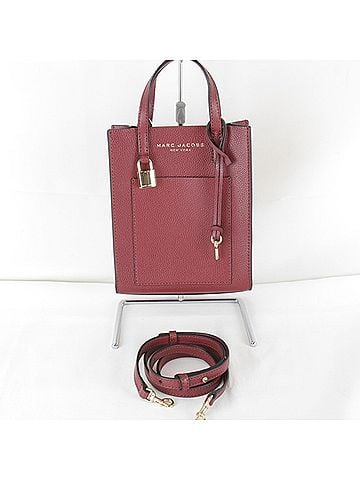 Marc Jacobs MARC JACOBS 2-way bag, shoulder leather, wine red, women's. (view 1)
