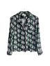 Milly 100% Polyester Floral Multi Color Long Sleeve Blouse Size 0 - photo 1