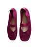 Shein Burgundy Flats Size 6 - photo 1