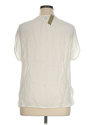 J.Crew Collection J.Crew Collection Short Sleeve Silk Top (view 2)