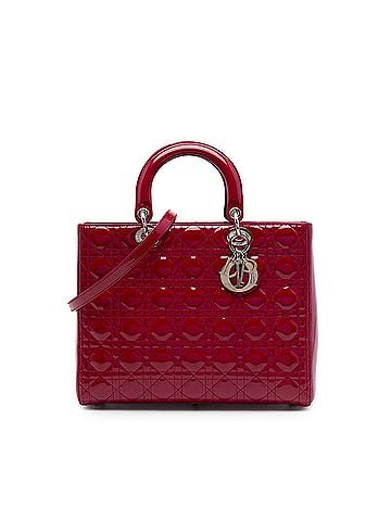 Dior Large Patent Cannage Lady Dior (view 1)