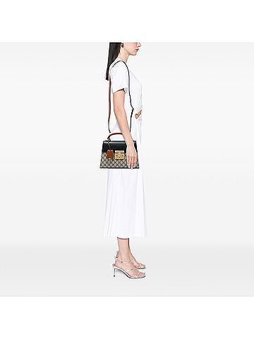 Gucci Small GG Supreme Padlock Satchel (view 2)