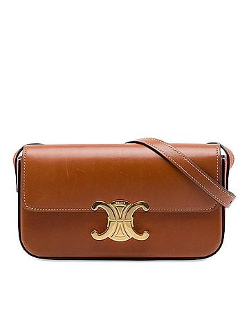 Céline Shiny Calfskin Claude Shoulder Bag (view 1)