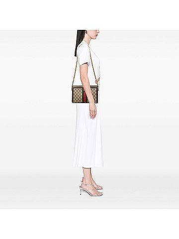 Gucci Small GG Supreme Web Ophidia Chain Crossbody (view 2)