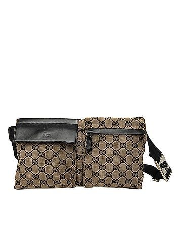 Gucci GG Canvas Double Pocket Belt Bag (view 1)