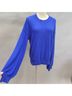Free People Solid Blue Pullover Sweater Size XS - photo 8