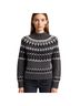 Moda International Fair Isle Gray Black White Pullover Sweater Size S - photo 1