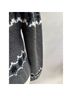 Moda International Fair Isle Gray Black White Pullover Sweater Size S - photo 11