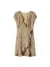 Aritzia 100% Polyester Leopard Print Tan Black Casual Dress Size 8 - photo 1