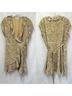 Aritzia 100% Polyester Leopard Print Tan Black Casual Dress Size 8 - photo 11